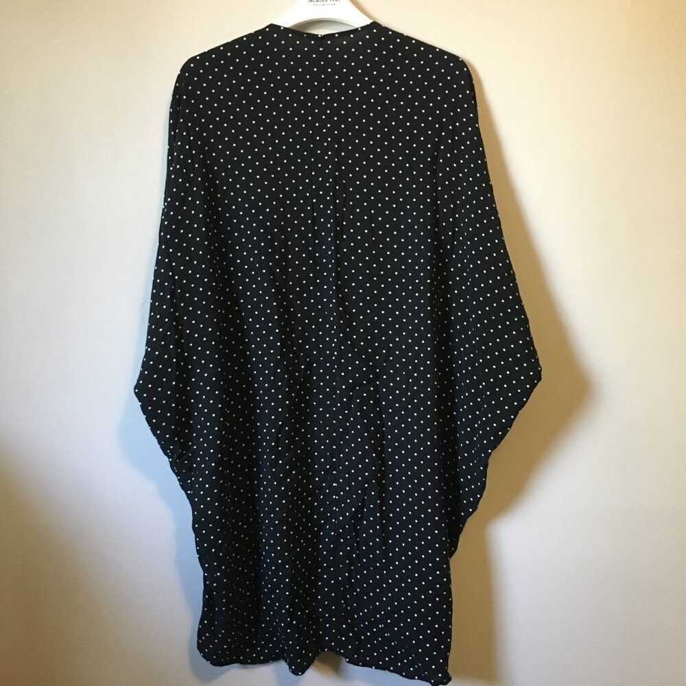 Ardene 100% Viscose Polka Dot Cocoon Kimono Cardigan Cover Up Medium M - Picture 2 of 14